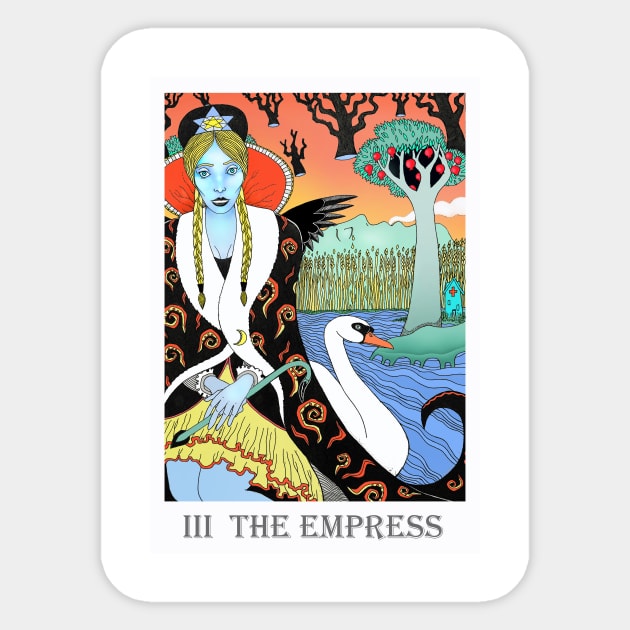 Tarot The Empress Sticker by christoph